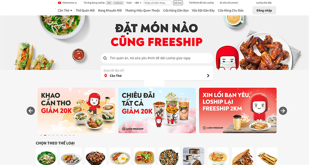Thiết kế website bán hàng đồ ăn vặt