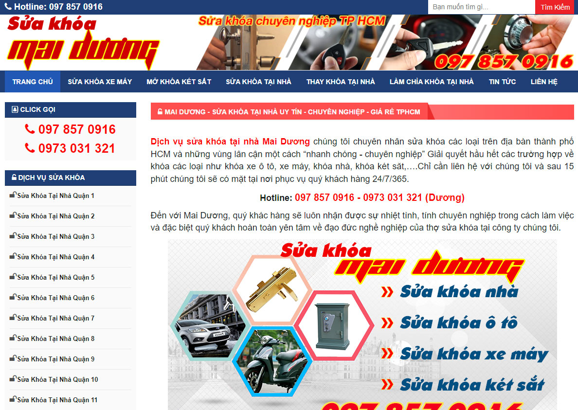 website sửa chữa khoá TPHCM
