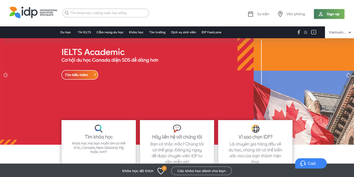 Website tư vấn du học chuyên nghiệp
