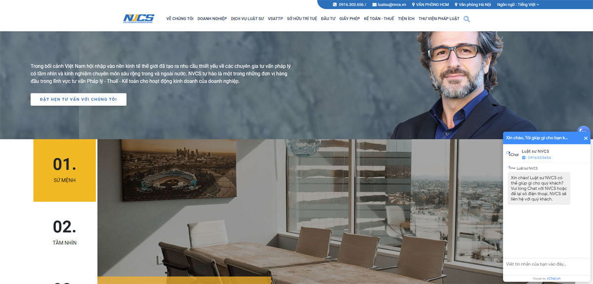 Website văn phòng luật sư chuyên nghiệp