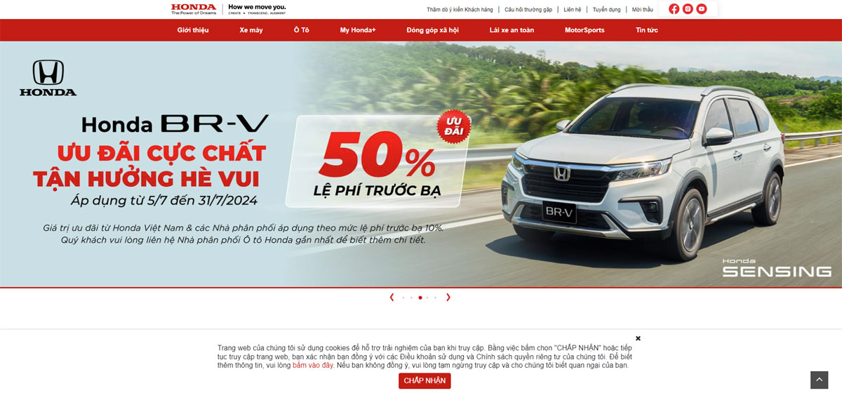 Websiter công ty Hon Da Việt Nam