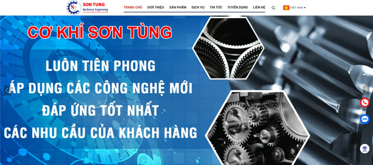 web cơ khí Sơn Tùng