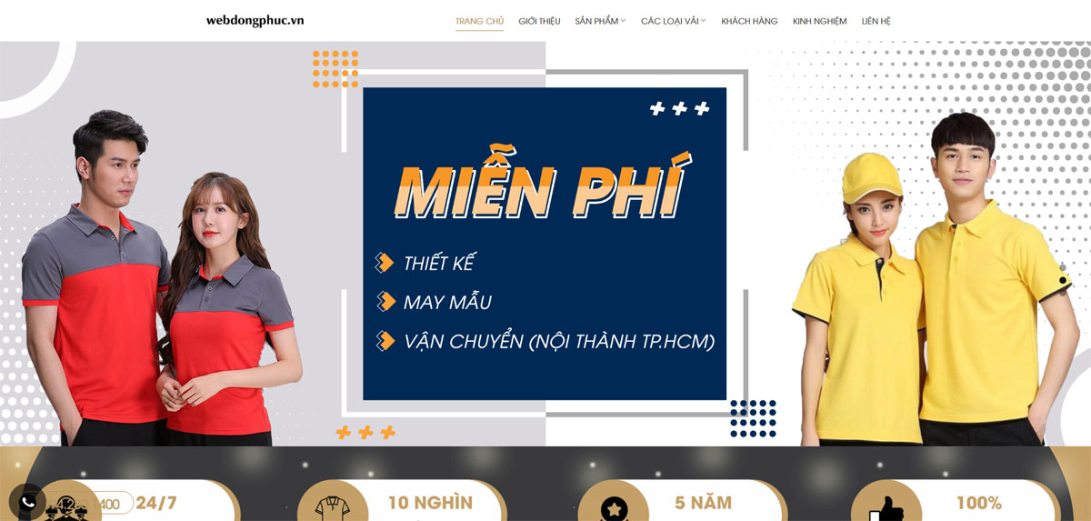 Web đồng phục chuyên nghiệp