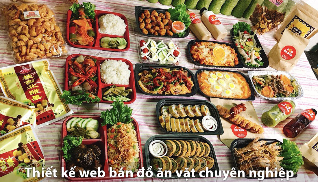 Thiết kế website bán đồ ăn vặt giá rẻ