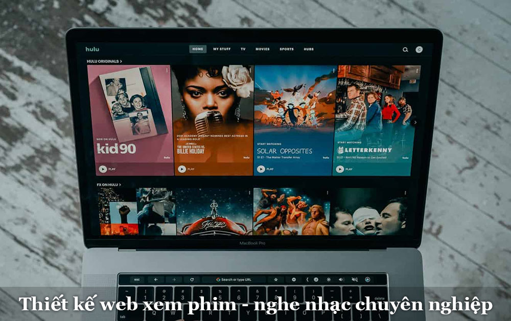 Thiết kế website xem phim nghe nhạc