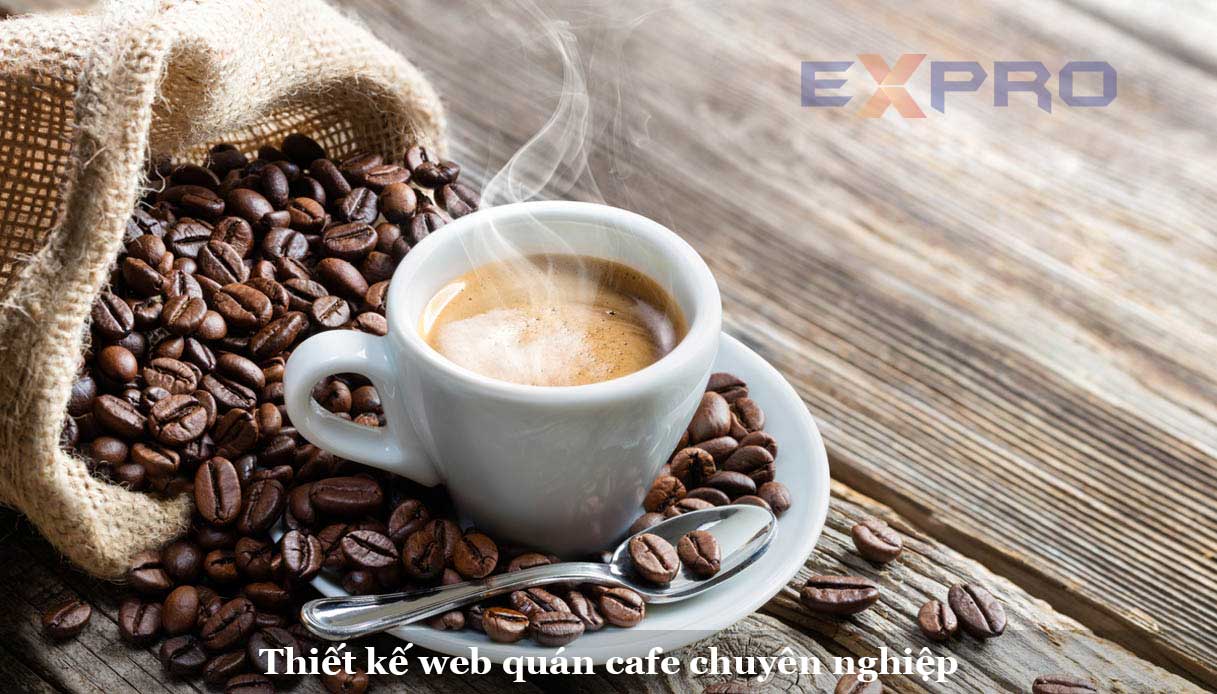 Thiết kế website tiệm cafe đẹp thu hút