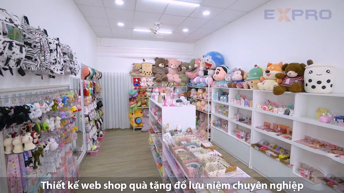 Thiết kế website shop quà tặng lưu niệm chuyên nghiệp giao diện đẹp