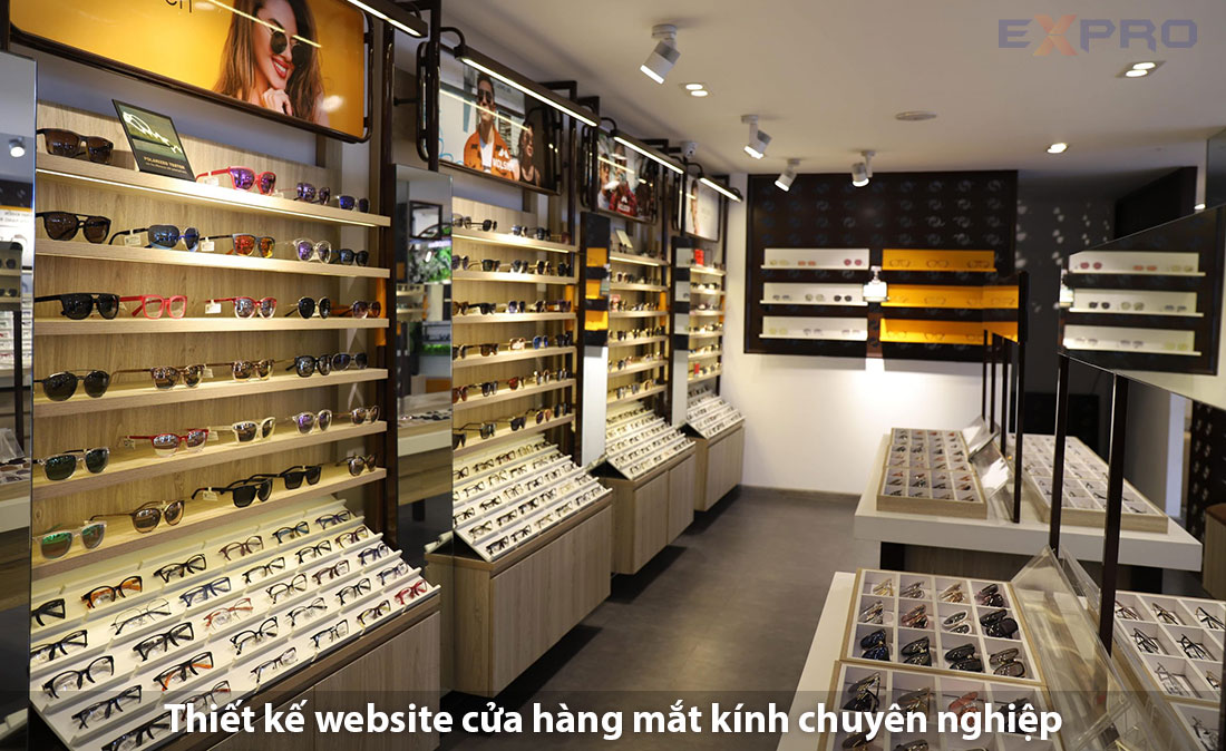 Thiết kế website shop kính mắt