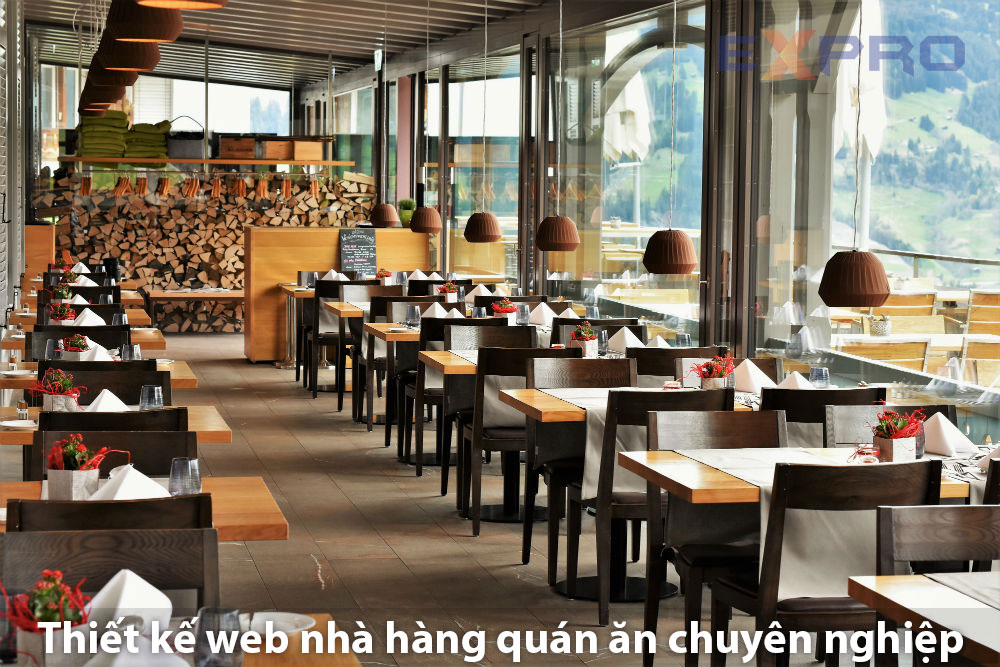 thiết kế web nhà hàng quán ăn