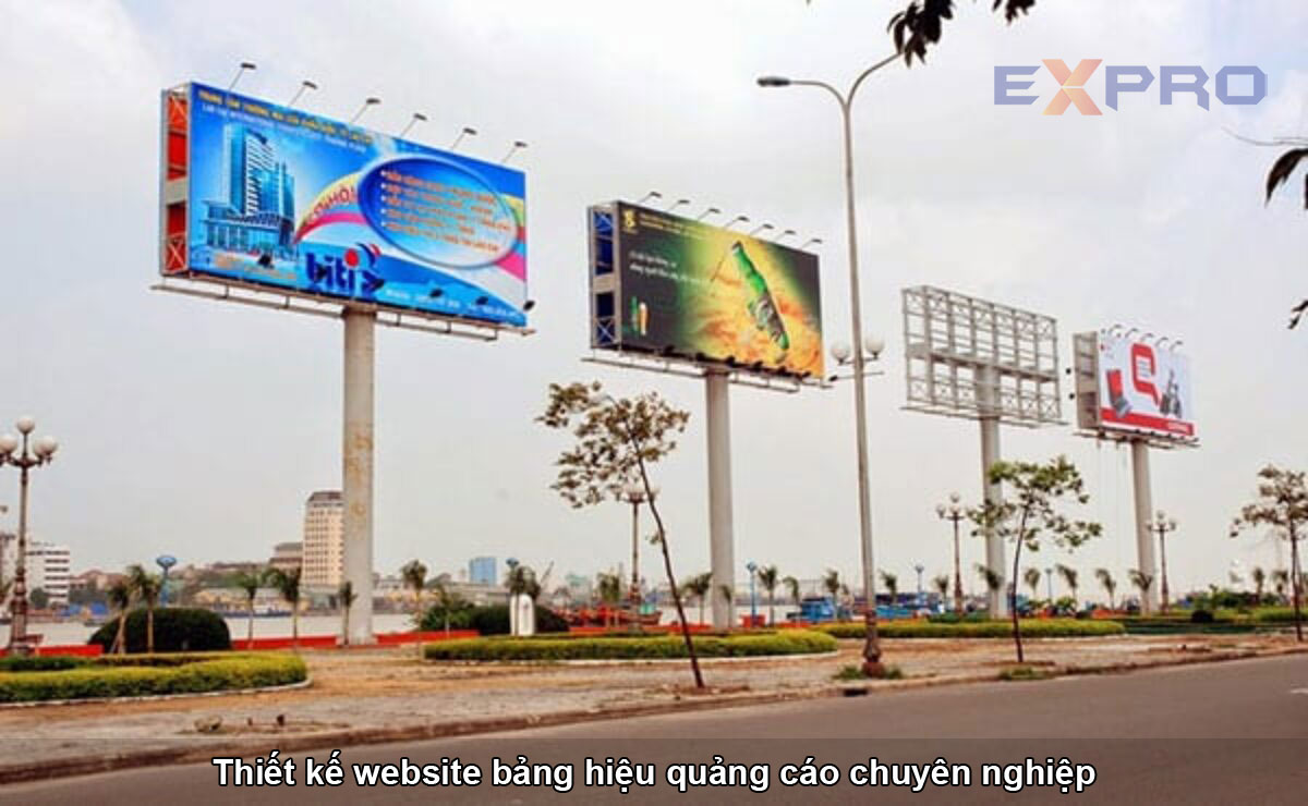 Thiết kế website quảng cáo hộp đèn bảng hiệu chuyên nghiệp