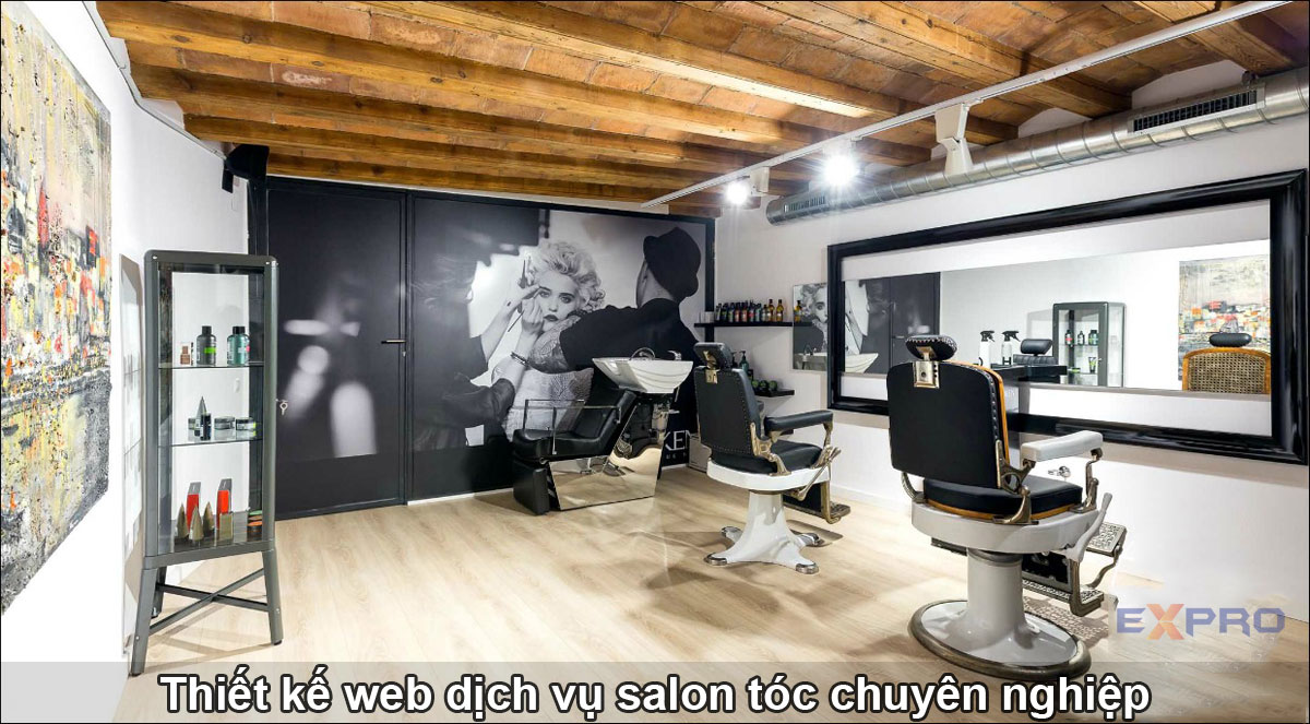 Thiết kế website cửa hàng salon tóc chuyên nghiệp giao diện thu hút