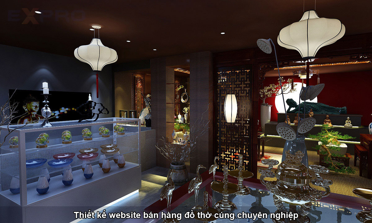 Thiết kế website kinh doanh đồ thờ, tượng phật