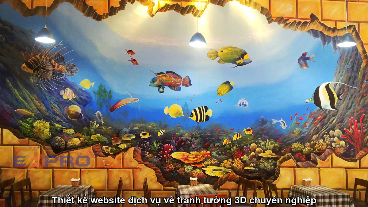 Thiết kế website dịch vụ vẽ tranh tường 3D nghệ thuật