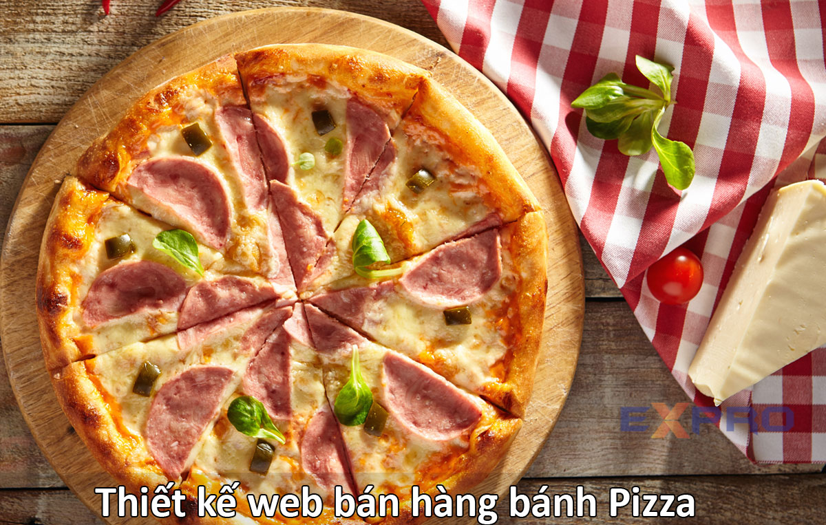 Thiết kế website cửa hàng Pizza đẹp mắt - giá tốt