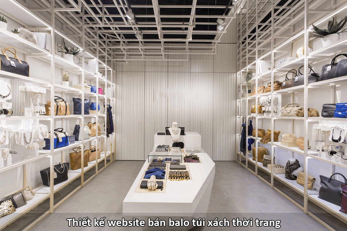 thiết kế website túi xách, balo thời trang